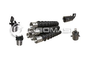 Complexes of hollow stem augers