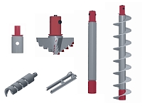 Шнековый инструмент D=300-360 мм соединение Т90